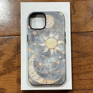 Stylish Blue Sun and Moon iPhone 13 Case